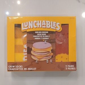 MAD ENGINE Lunchables Crew Socks Ham And Cheddar Cheese Unisex